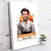 Resim Karikatürlü En Başarılı Erkek Judocu Kanvas Tablo 