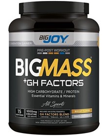 Resim Bisküvi Aromalı Big Mass Gainer Gh Factors 1500gr 15 Servis Karbonhidrat Tozu 