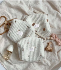 Resim Modakids Anne Bebek Bakım Çantası Kapitone Su Geçirmez Bebek Arabası Organizer Düzenleyici Stroller Bag 