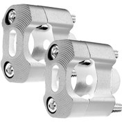 Resim Hightower Silvery 22mm 28mm Motosiklet Direksiyon Mengenesi Off Road Bar Yükseltici Adaptörü 