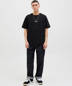 Resim Jack & Jones Jjesoho Tee Ss Crew Neck Noos Erkek T-shirt-31721 Siyah 