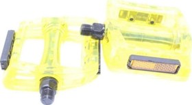 Resim Wp601 Geniş Mtb Bmx Platform Pedal 110 X 100 Mm 415 Gram Transparan Sarı 