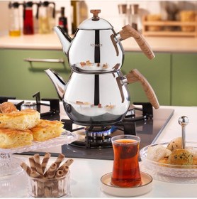 Resim Schafer Tea Chef Orta Boy Çaydanlık Takımı 4 Parça-kahve Kahverengi 