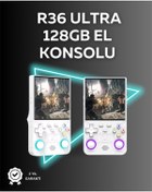 Resim UCUZTEKNO R36 Ultra 128GB Taşınabilir Oyun Konsolu – 4” IPS Ekran, 30.000+ Oyun, WiFi Destekli 