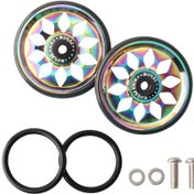 Resim Yifomall Brompton Katlanır Bisiklet İçin Dayanıklı Alüminyum Tekerlek Tutucu - 2 Parça, Kolay Montaj 