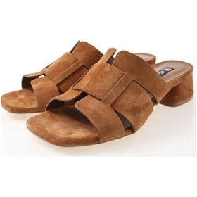 Resim Taba Topuklu Süet Terlik 25188 Taba 