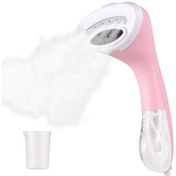 Resim Vkemall Ev Ve Dorma İçin 1100w 150ml 6 Delik Buharlı Giyim Ütü - Mini El Tutan Taşınabilir Güzelleştirici Pembe, 220v Avrupa Tipi 
