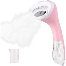 Resim Vkemall Ev Ve Dorma İçin 1100w 150ml 6 Delik Buharlı Giyim Ütü - Mini El Tutan Taşınabilir Güzelleştirici Pembe, 220v Avrupa Tipi 