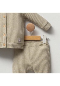 Resim Cassiope Kapüşonlu Yumuşak Fitilli 2'li Bebek Takımı 473792 Yeşil 