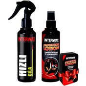 Resim INTERWAX 2'Lİ OTO BAKIM SETİ HIZLI CİLA 230 ml + TORPİDO YENİLEME ve KORUMA SÜTÜ 200 ml + SÜNGER 