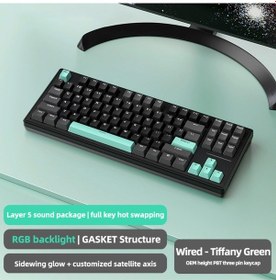 Resim Attack Shark M87 Rgb Kablosuz Şarjlı Üçlü Mod 4000mah Pbt Mekanik Klavye Mac Ve Win Uyumlu 