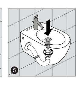 Resim GÜRAL VİT NOVA ASMA BİDE / ABDEST - AYAK YIKAMA LAVABOSU 