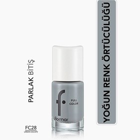 Resim Flormar Full Color Ekstra Yoğun Pigmentli Oje FC28 Urban Escape 