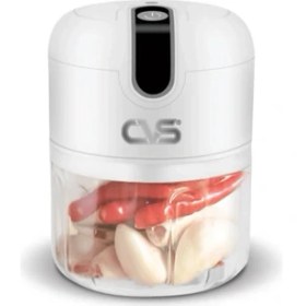 Resim CVS DN-3559 Kablosuz Şarjlı Gıda Doğrayıcı Yeşil- Kompakt Tasarım, 3 Paslanmaz Çelik Bıçak 