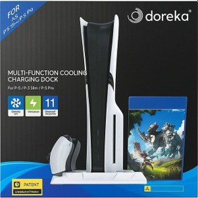 Resim Ps5 Slim Ve Tüm Modeller İçin Multi Fonksiyon Soğutma Ve Şarj Ünitesi 