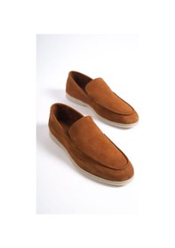 Resim Mubiano Hakiki Deri -mbkry22103tb Taba Nubuk Erkek Loafer Taba 