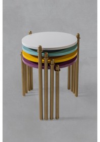 Resim 4 Lü Flora Zigon Sehpa 