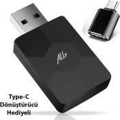 Resim Kablosuz Carplay & Android Auto Adaptörü - Apple ve Android Cihazlar Için Evrensel Wireless Carplay Çevirici 