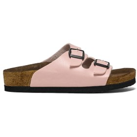 Resim Tonny Black Çocuk Unisex Pudra Rahat Kalıp Poli Taban Çift Tokalı Sandalet 