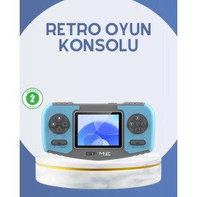 Resim Mercansa Çocuklara Özel Retro Oyun Konsolu Portatif Eğlence Cihazı 