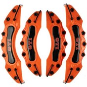 Resim Turuncu Gtı Kırmızı 4'lü Kaliper Seti Yapıştırma Logolu 