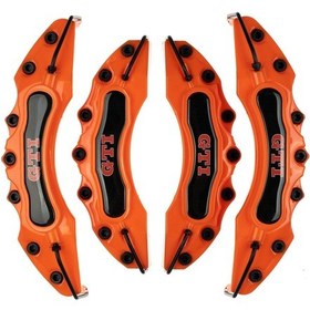 Resim Turuncu Gtı Kırmızı 4'lü Kaliper Seti Yapıştırma Logolu 