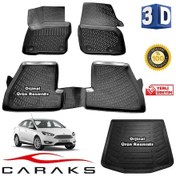 Resim Focus 4 Sedan 3D Havuzlu Paspas+Bagaj Havuzu 2015-2018 Arası N11.22116 