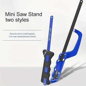 Resim 25.4cm Bi-Metal Bıçaklı Kompakt Metal Mini Testere - Plastik Yüzeyler, Açılı Kesim, Evde DIY Projeler için İdeal 