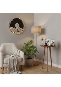 Resim Düğün-nişan Siyah Mdf 50 Cm Yuvarlak Misafir-hatıra Anı Kutusu + Şövale Ve Kalem Hediyeli 