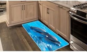 Resim Colorix Carpet Kaymaz Taban Tezgah Önü Mutfak Paspası 75x150 cm No: 075 