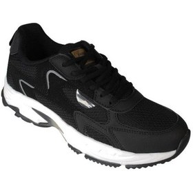 Resim Jump Kadın Siyah Kalın Taban Fileli Memory İç Taban Sneaker Spor Ayakkabı Siyah 