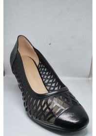 Resim White Line 8669 Kadın Kalın Topuklu Klasik Ayakkabı Siyah 