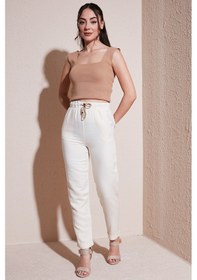 Resim Fashion Friends Kadın Pantolon 24y0250k1 Natural Krem 