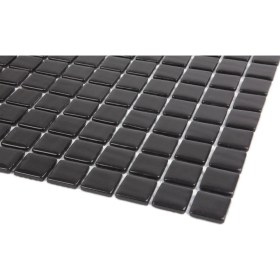 Resim MozaiKristaL Mutfak, Banyo, Havuz, Sauna, Spa ve Tüm Yüzeyler Için 25X25 Siyah Cam Mozaik. 