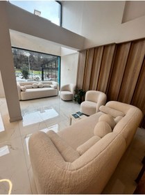 Resim Bilgin Design Luna Koltuk Takımı 3+3+1+1 ( Teddy-Kırık Beyaz) 