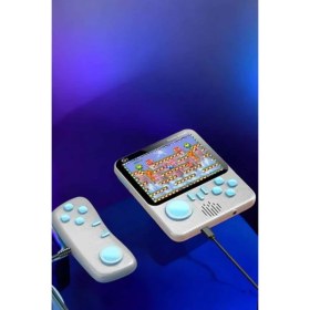 Resim El Atarisi 3.5 Inç Ekran Çift Konsol 666 Adet Retro Oyun Gamepad 