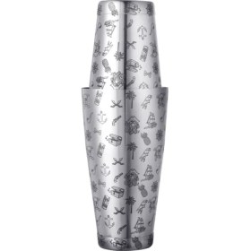 Resim Biradlı Profesyonel Koriko Model Tattoo Boston Shaker 500-750ML 