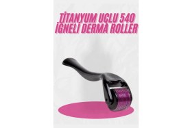 Resim MiraLive Dermaroller Titanyum 540 Iğneli 1 mm Saç Kaş Sakal Serum Kullanıma Uygun 