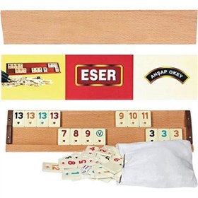 Resim Eser Oyuncak Ağaç Okey (Büyük) 