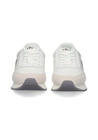 Resim Calvin Klein Retro Runner Low Mens Sneaker Erkek Günlük Spor Ayakkabı Beyaz Beyaz 