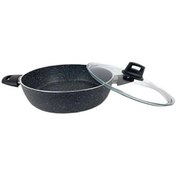 Resim Eda ZK-021 Zetra 22 cm Granit Basık Tencere Gri 