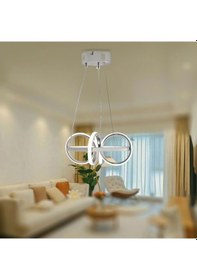 Resim Tt003-kr Tt Ayd. Beyaz Işık Sarmal Modeli Krom Kaplama Led Avize Krom 