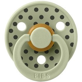 Resim Bibs Studio Polka Small Kauçuk Emzik - Sage Iron 6-18 Ay 