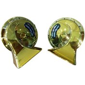 Resim Hsgl Motorsiklet Kornası Salyangoz Korna Çift Takım Parlak Gold 12v 115db 