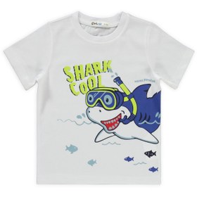 Resim Civil Boys Shark Cool Baskılı 2-5 Yaş Pijama Takımı - Beyaz - Beyaz / 2-3 Yaş 