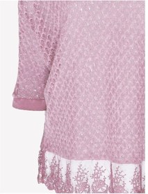 Resim Bulalgiy Kadın Gül Kurusu Dantelli Bluz - Bga064575 