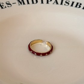 Resim Kadınlar için şık vintage tarzlı bakır halka - Minimalist açık tasarım, sentetik taş aksesuarları, günlük giyim için mükemmel, her gün takı|Minimalist Halka|Sentetik Taş Halka 