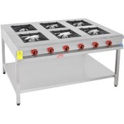 Resim Himaksan 6'lı Taban Raflı Gazlı Ocak Hmk-tbog 1510 