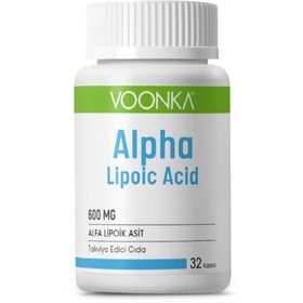 Resim Voonka Alpha Lipoic Acid 600 mg 32 Kapsül 