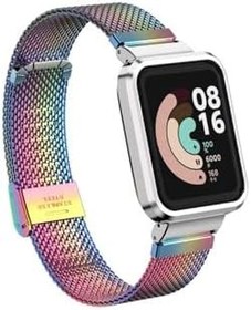 Resim CONSTRAIN Xiaomi Redmi Watch (Mi Watch Lite) İle Uyumlu KRD, 59 Metal Zore Kordon, Colorful 